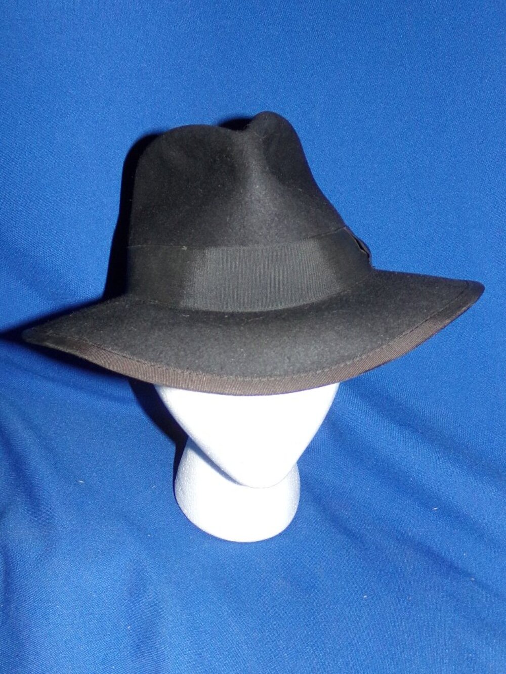 Vintage Men's Manor Club Black Fedora Hat - Bastrop's Dept. Store - Louisiana